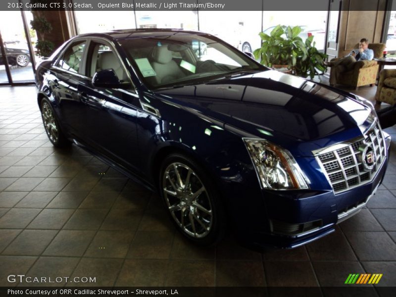 Opulent Blue Metallic / Light Titanium/Ebony 2012 Cadillac CTS 3.0 Sedan