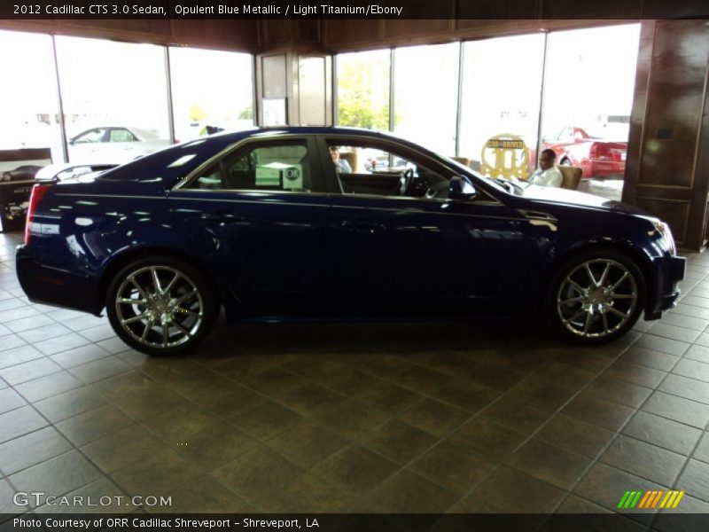 Opulent Blue Metallic / Light Titanium/Ebony 2012 Cadillac CTS 3.0 Sedan