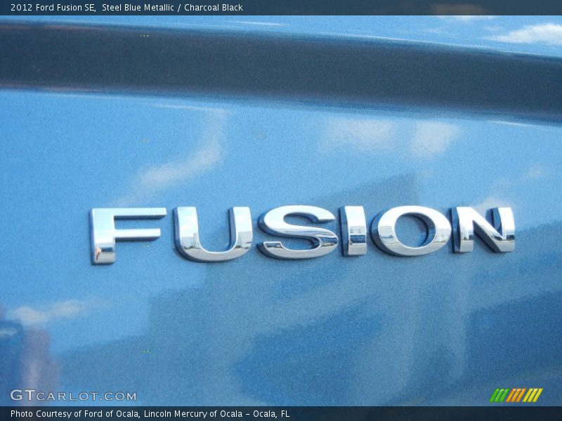 Steel Blue Metallic / Charcoal Black 2012 Ford Fusion SE