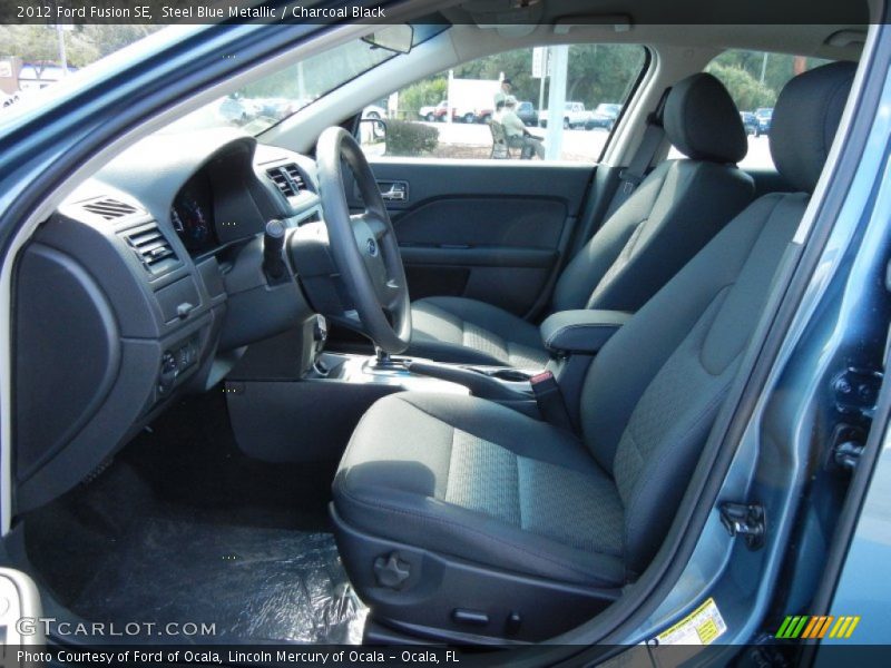 Steel Blue Metallic / Charcoal Black 2012 Ford Fusion SE