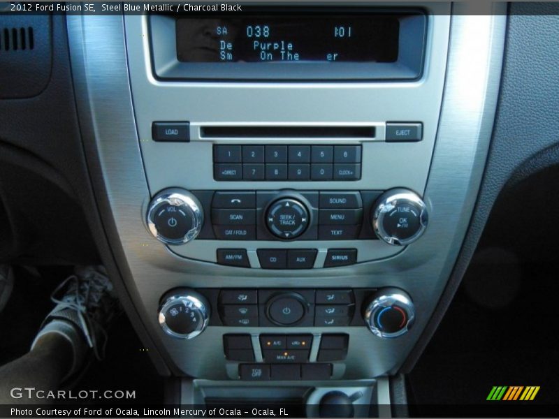 Steel Blue Metallic / Charcoal Black 2012 Ford Fusion SE