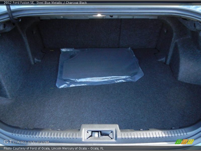 Steel Blue Metallic / Charcoal Black 2012 Ford Fusion SE