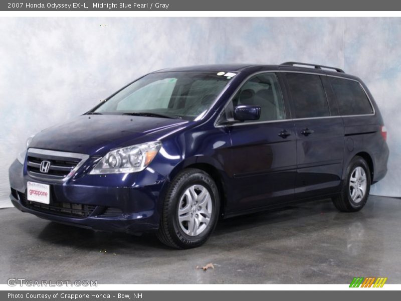 Midnight Blue Pearl / Gray 2007 Honda Odyssey EX-L
