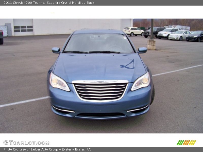 Sapphire Crystal Metallic / Black 2011 Chrysler 200 Touring