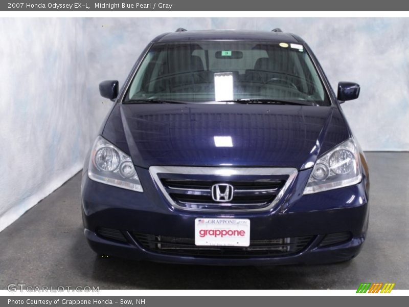 Midnight Blue Pearl / Gray 2007 Honda Odyssey EX-L