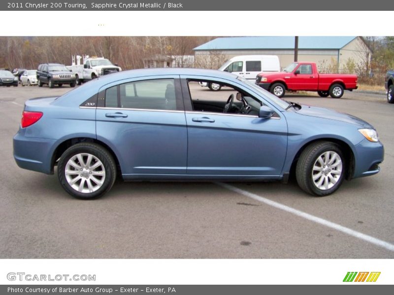 Sapphire Crystal Metallic / Black 2011 Chrysler 200 Touring