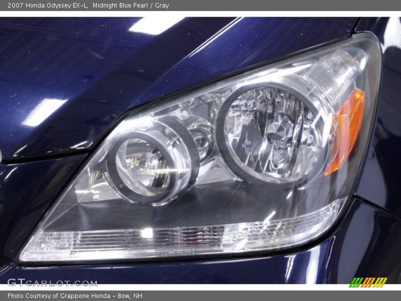 Midnight Blue Pearl / Gray 2007 Honda Odyssey EX-L