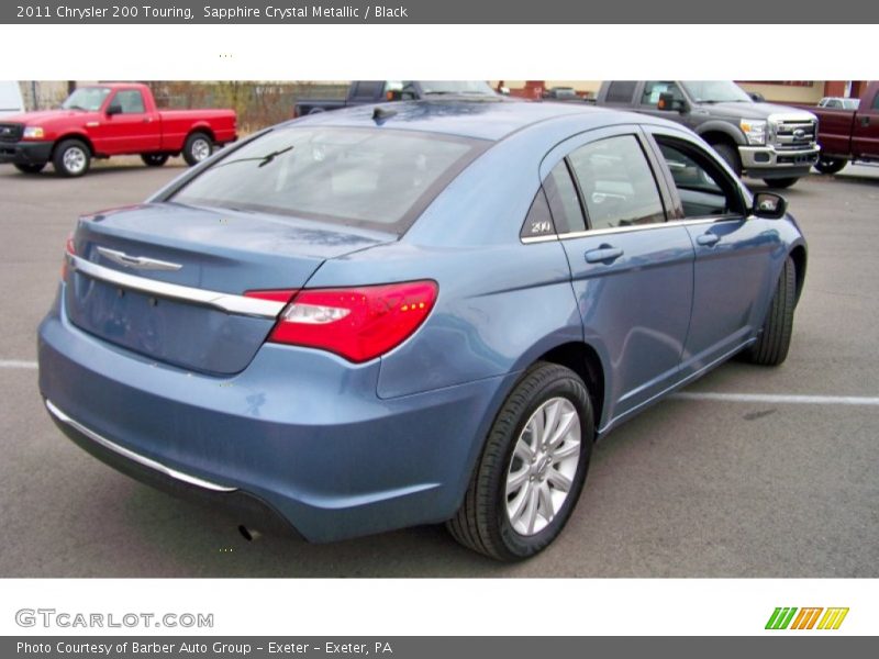 Sapphire Crystal Metallic / Black 2011 Chrysler 200 Touring