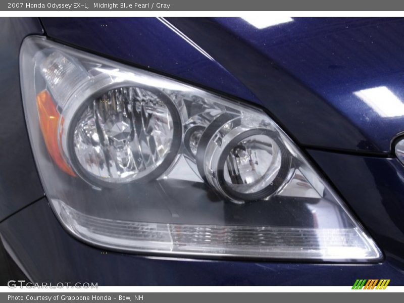 Midnight Blue Pearl / Gray 2007 Honda Odyssey EX-L