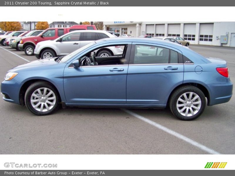 Sapphire Crystal Metallic / Black 2011 Chrysler 200 Touring