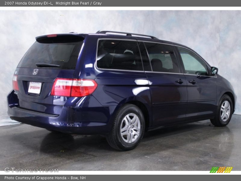 Midnight Blue Pearl / Gray 2007 Honda Odyssey EX-L