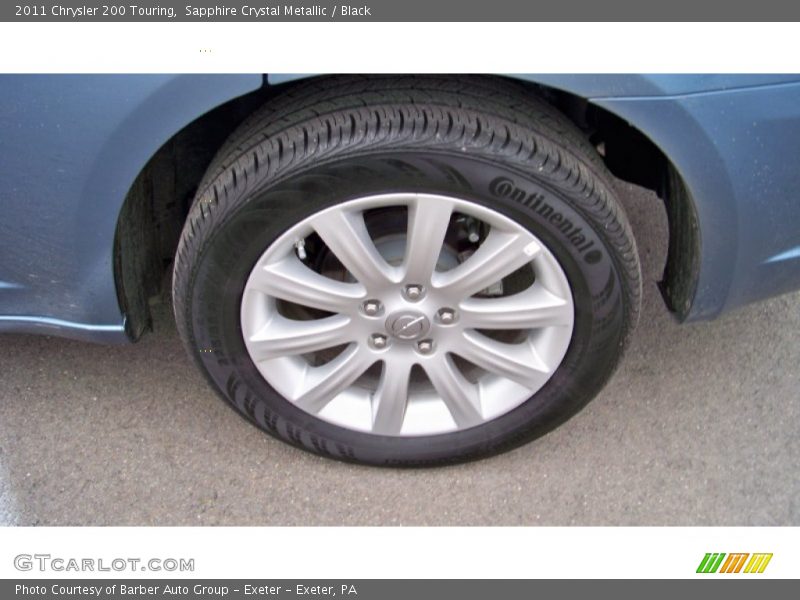 Sapphire Crystal Metallic / Black 2011 Chrysler 200 Touring