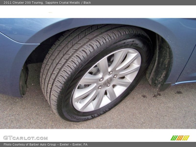 Sapphire Crystal Metallic / Black 2011 Chrysler 200 Touring