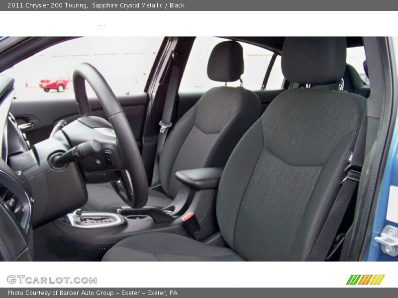 Sapphire Crystal Metallic / Black 2011 Chrysler 200 Touring