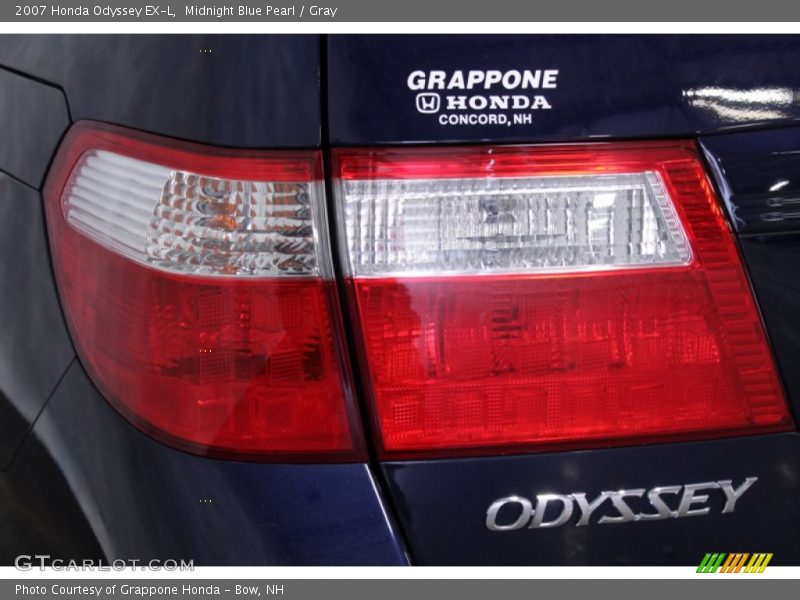 Midnight Blue Pearl / Gray 2007 Honda Odyssey EX-L