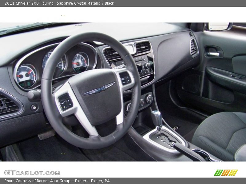 Sapphire Crystal Metallic / Black 2011 Chrysler 200 Touring