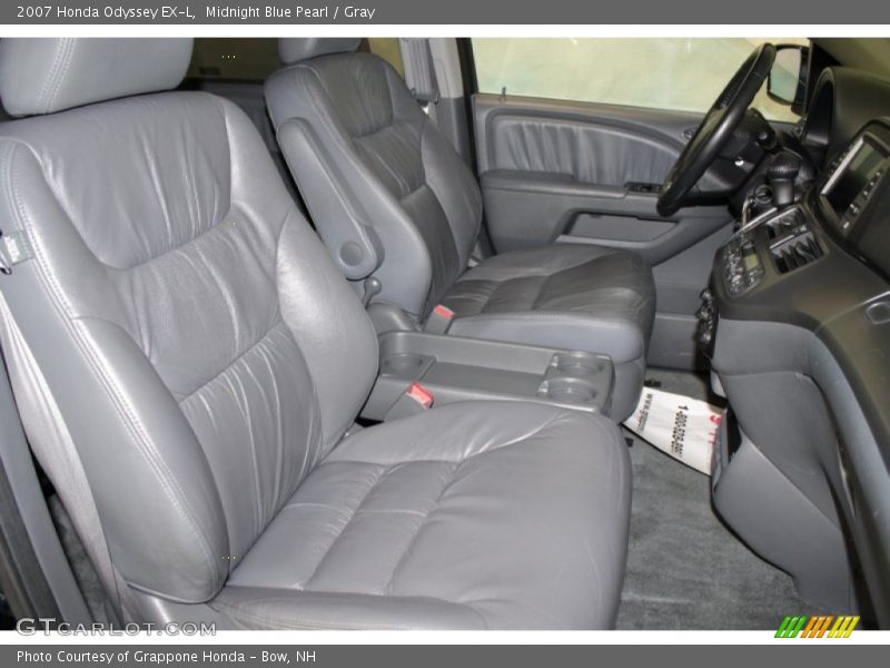 Midnight Blue Pearl / Gray 2007 Honda Odyssey EX-L