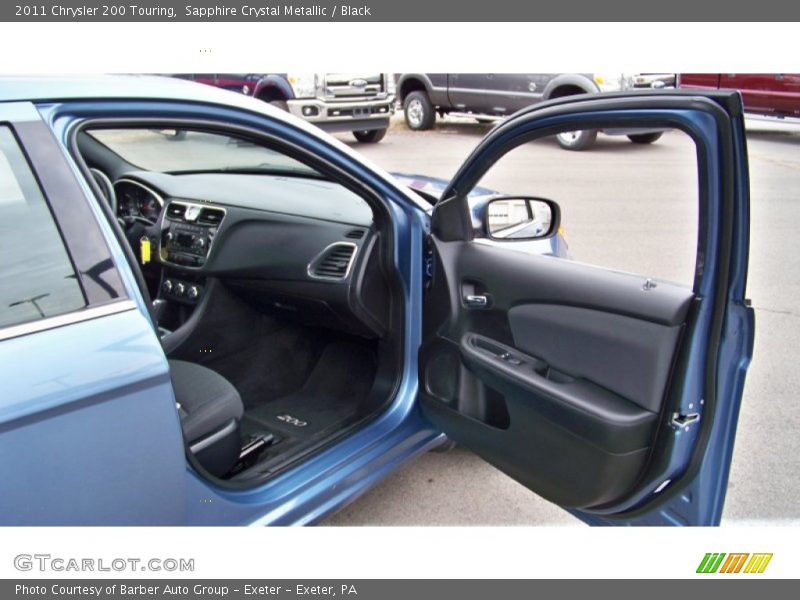 Sapphire Crystal Metallic / Black 2011 Chrysler 200 Touring