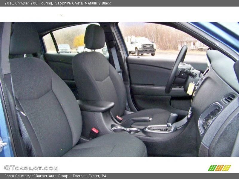 Sapphire Crystal Metallic / Black 2011 Chrysler 200 Touring