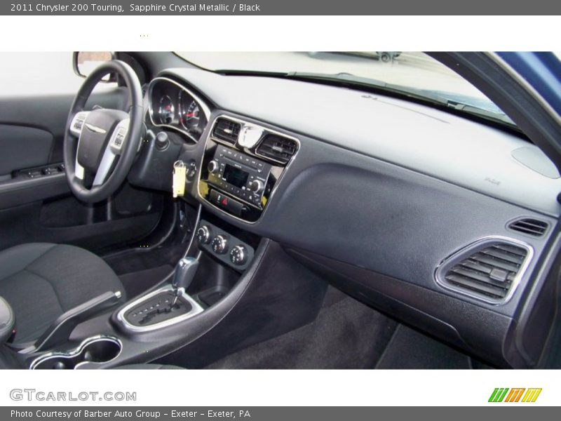 Sapphire Crystal Metallic / Black 2011 Chrysler 200 Touring