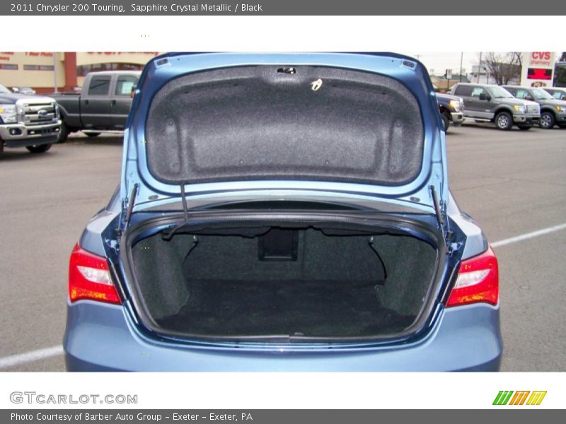 Sapphire Crystal Metallic / Black 2011 Chrysler 200 Touring