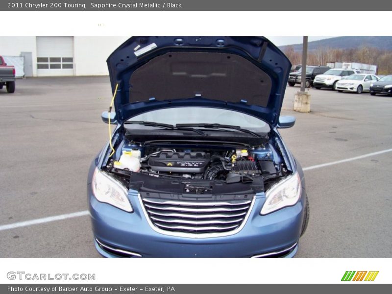 Sapphire Crystal Metallic / Black 2011 Chrysler 200 Touring