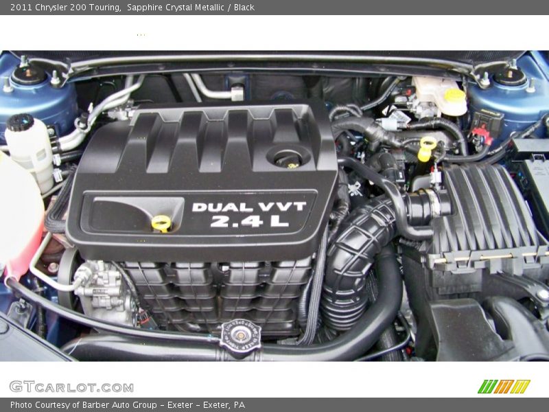 Sapphire Crystal Metallic / Black 2011 Chrysler 200 Touring