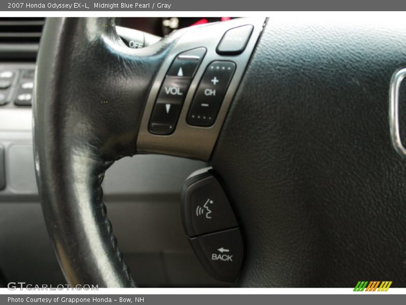Midnight Blue Pearl / Gray 2007 Honda Odyssey EX-L