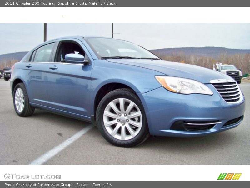 Sapphire Crystal Metallic / Black 2011 Chrysler 200 Touring