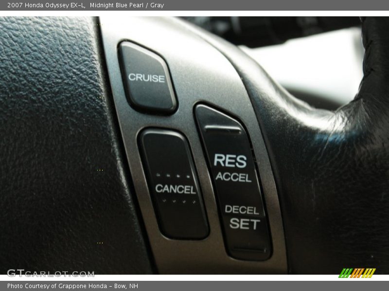 Midnight Blue Pearl / Gray 2007 Honda Odyssey EX-L