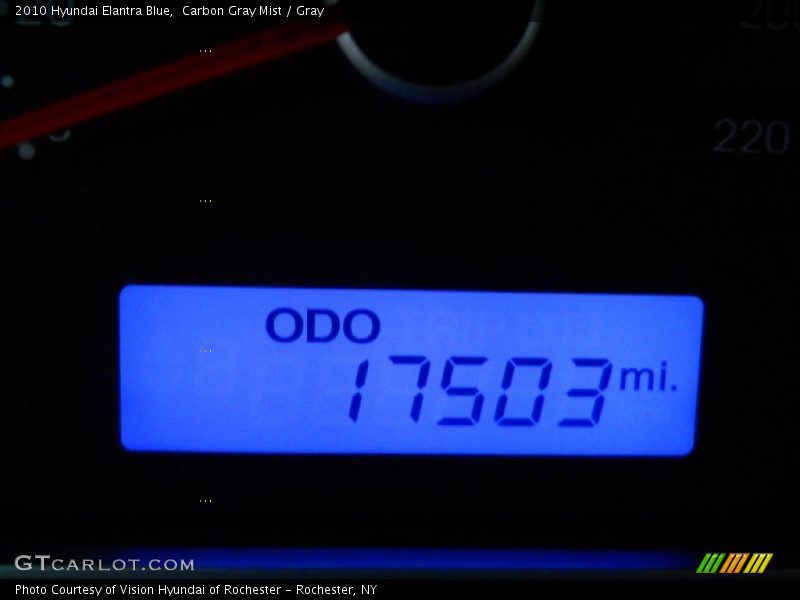 Carbon Gray Mist / Gray 2010 Hyundai Elantra Blue