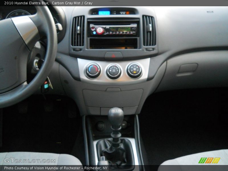 Carbon Gray Mist / Gray 2010 Hyundai Elantra Blue