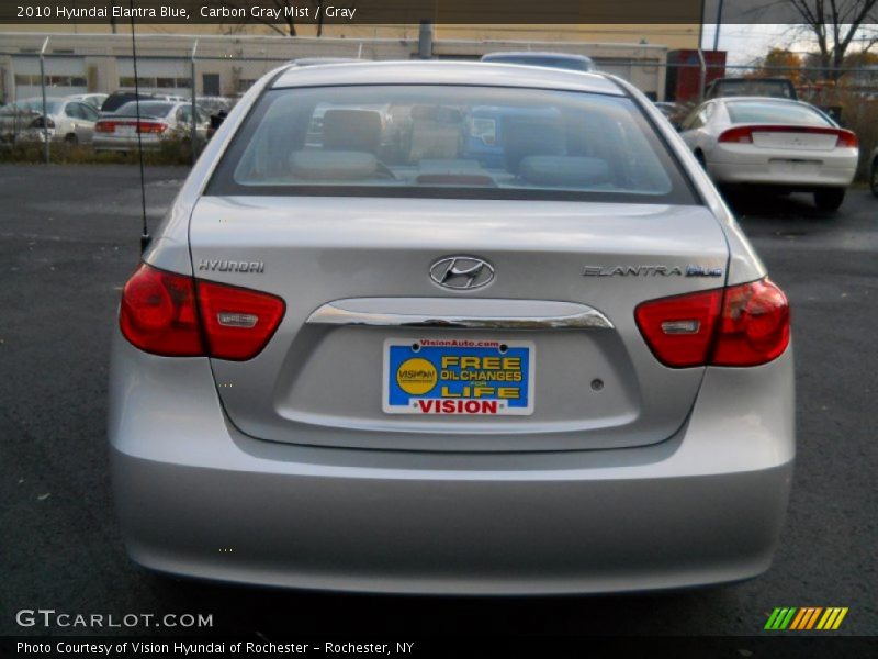 Carbon Gray Mist / Gray 2010 Hyundai Elantra Blue