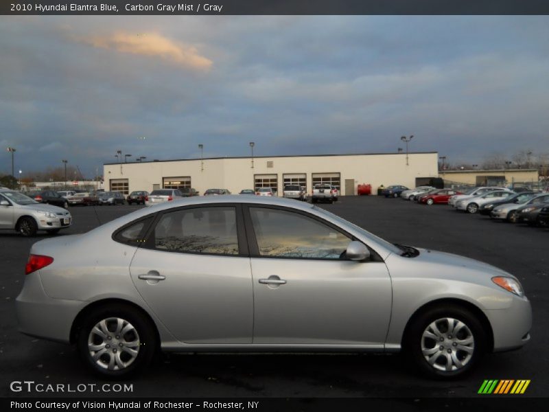 Carbon Gray Mist / Gray 2010 Hyundai Elantra Blue