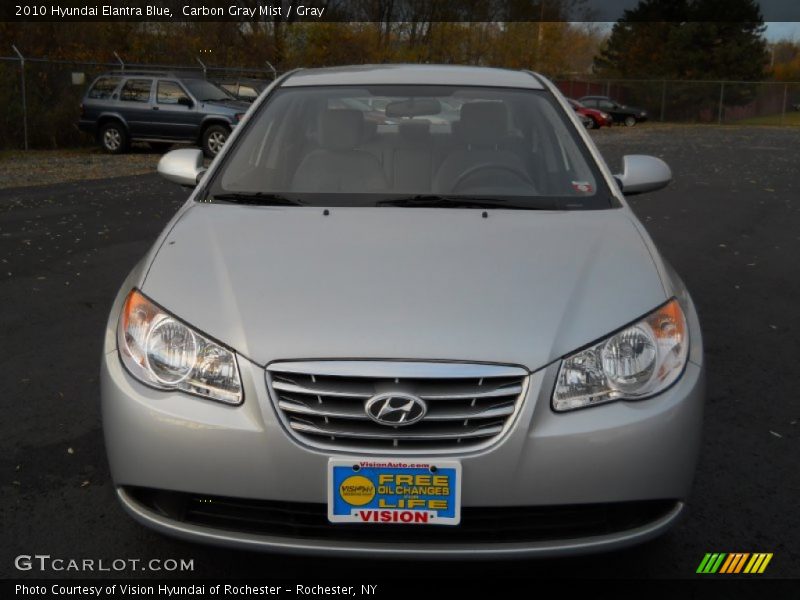 Carbon Gray Mist / Gray 2010 Hyundai Elantra Blue