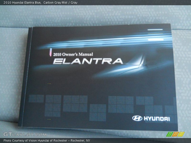 Carbon Gray Mist / Gray 2010 Hyundai Elantra Blue