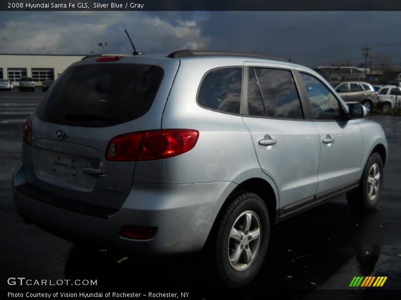 Silver Blue / Gray 2008 Hyundai Santa Fe GLS