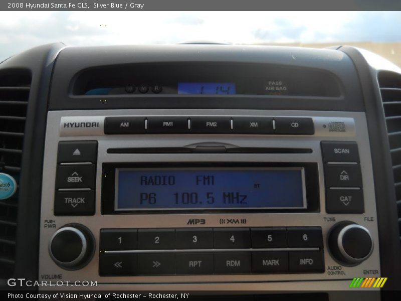Silver Blue / Gray 2008 Hyundai Santa Fe GLS