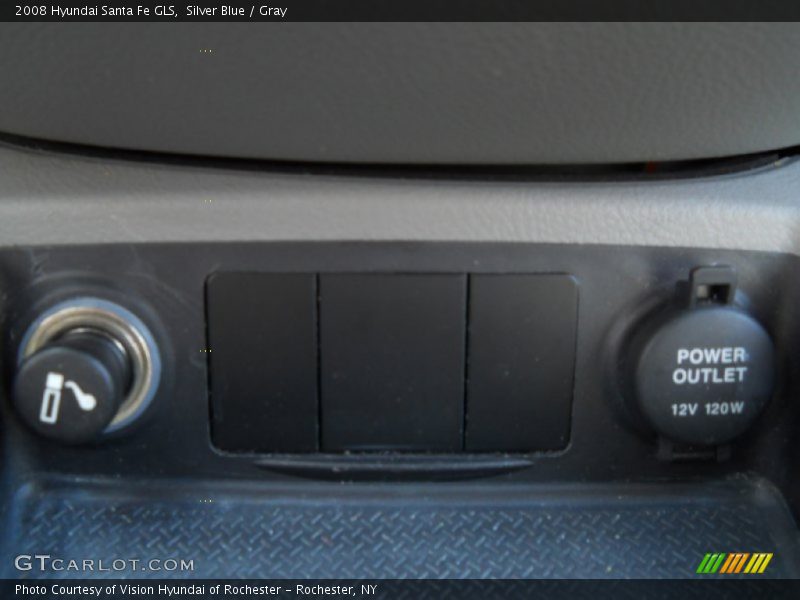 Silver Blue / Gray 2008 Hyundai Santa Fe GLS