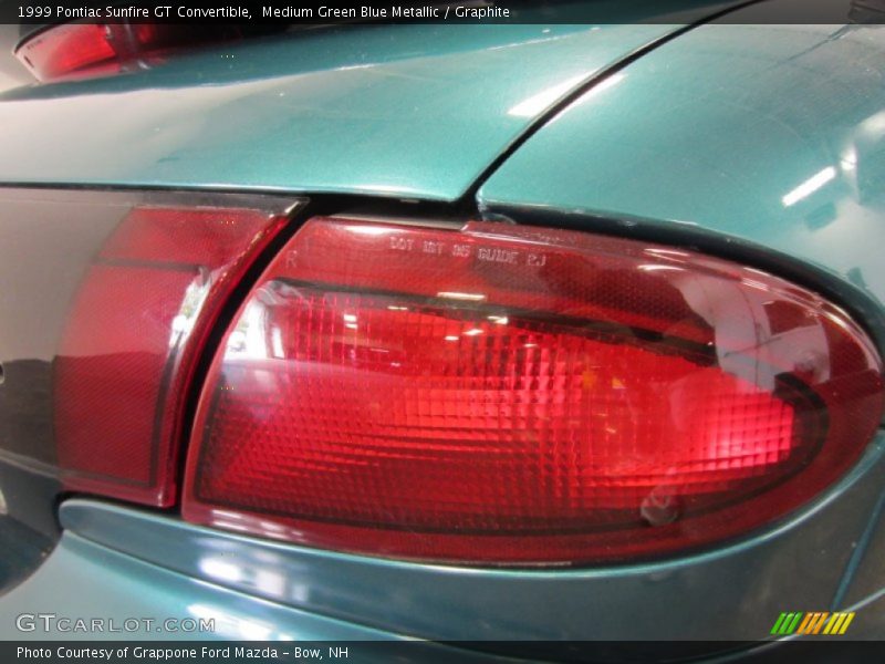 Medium Green Blue Metallic / Graphite 1999 Pontiac Sunfire GT Convertible