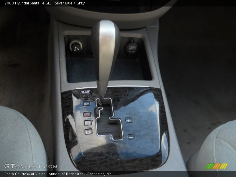 Silver Blue / Gray 2008 Hyundai Santa Fe GLS