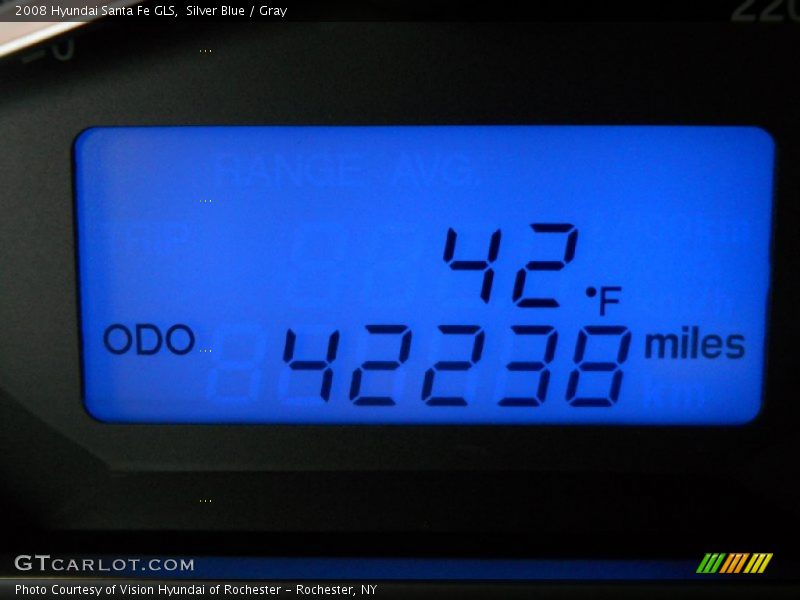 Silver Blue / Gray 2008 Hyundai Santa Fe GLS