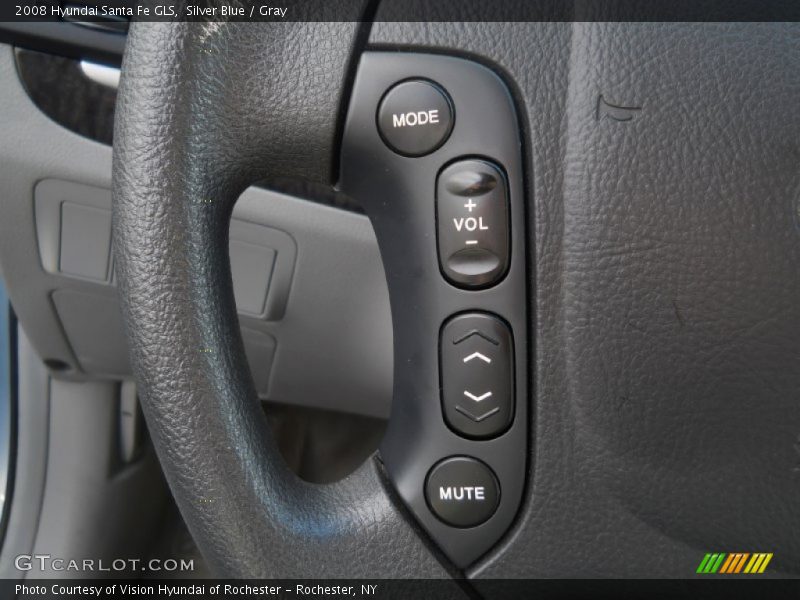 Silver Blue / Gray 2008 Hyundai Santa Fe GLS