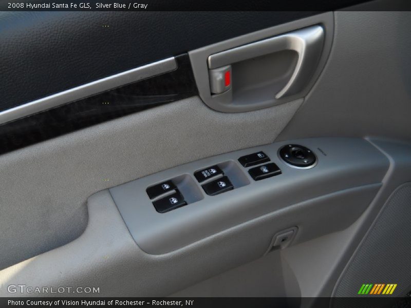 Silver Blue / Gray 2008 Hyundai Santa Fe GLS