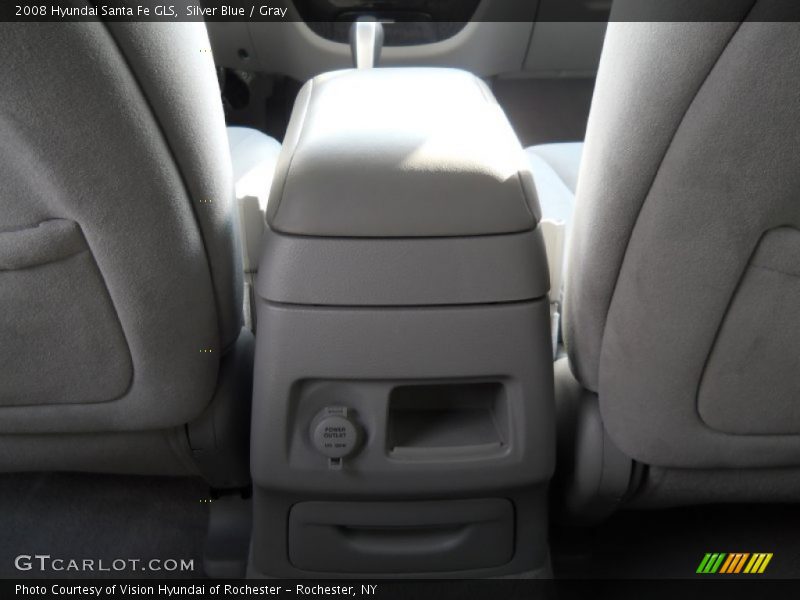 Silver Blue / Gray 2008 Hyundai Santa Fe GLS