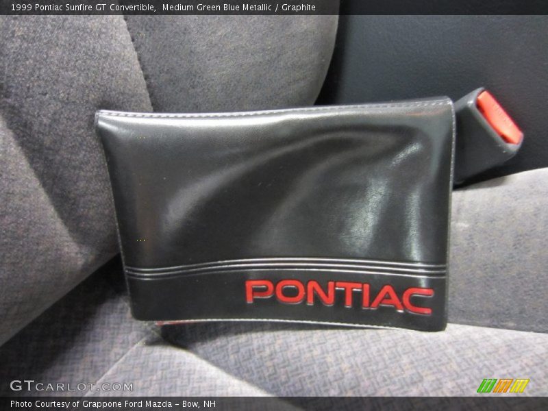 Medium Green Blue Metallic / Graphite 1999 Pontiac Sunfire GT Convertible