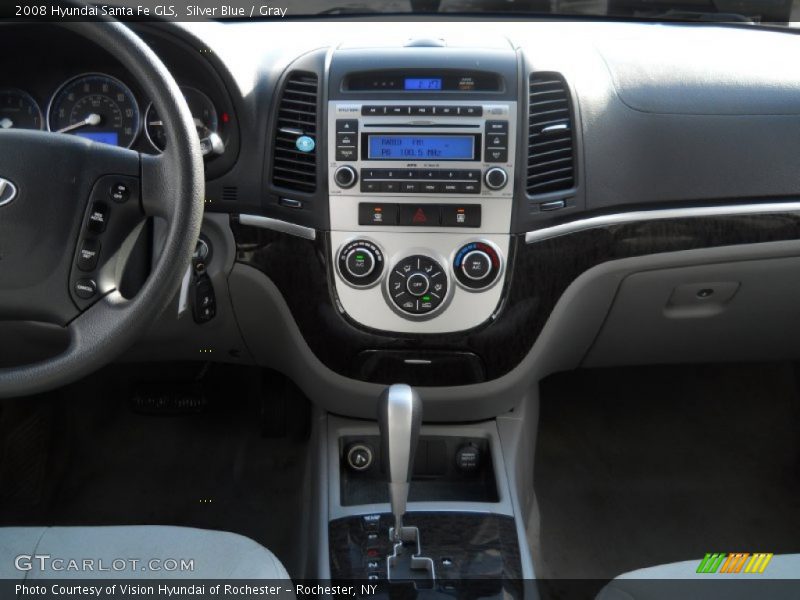 Silver Blue / Gray 2008 Hyundai Santa Fe GLS