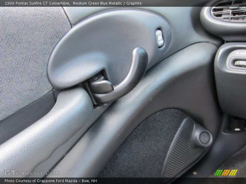 Medium Green Blue Metallic / Graphite 1999 Pontiac Sunfire GT Convertible