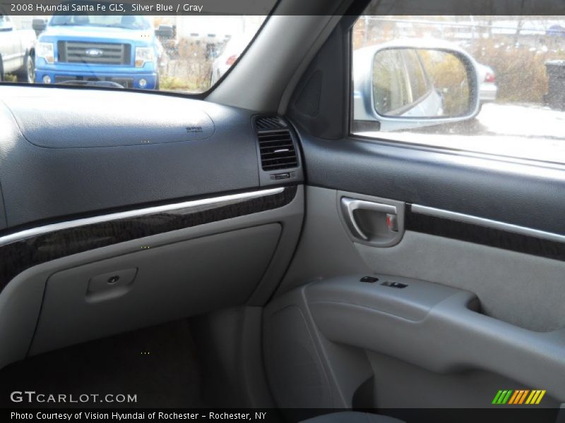 Silver Blue / Gray 2008 Hyundai Santa Fe GLS