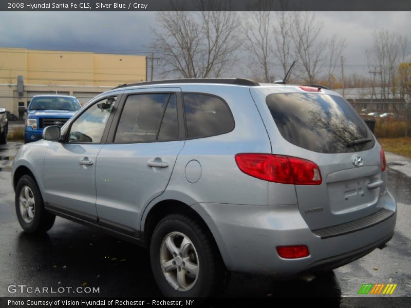 Silver Blue / Gray 2008 Hyundai Santa Fe GLS